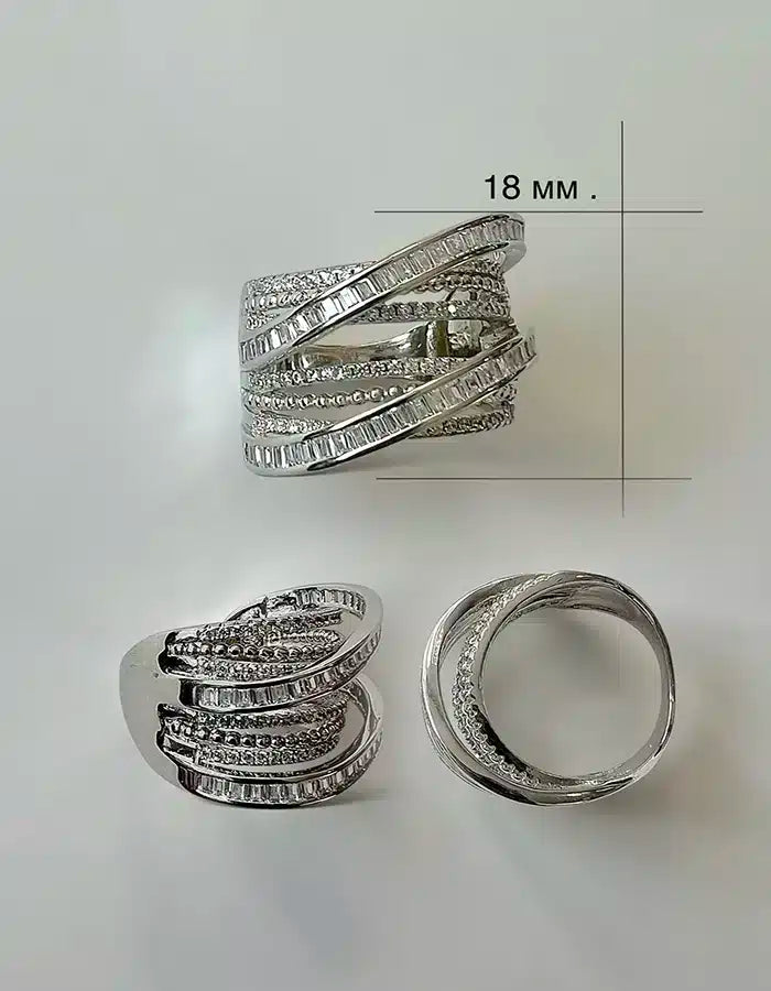 Луксозен сребърен пръстен „ Алис ““